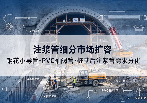 大悟注浆管细分市场扩容，隧道钢花小导管、PVC 袖阀管、桩基后注浆管需求分化